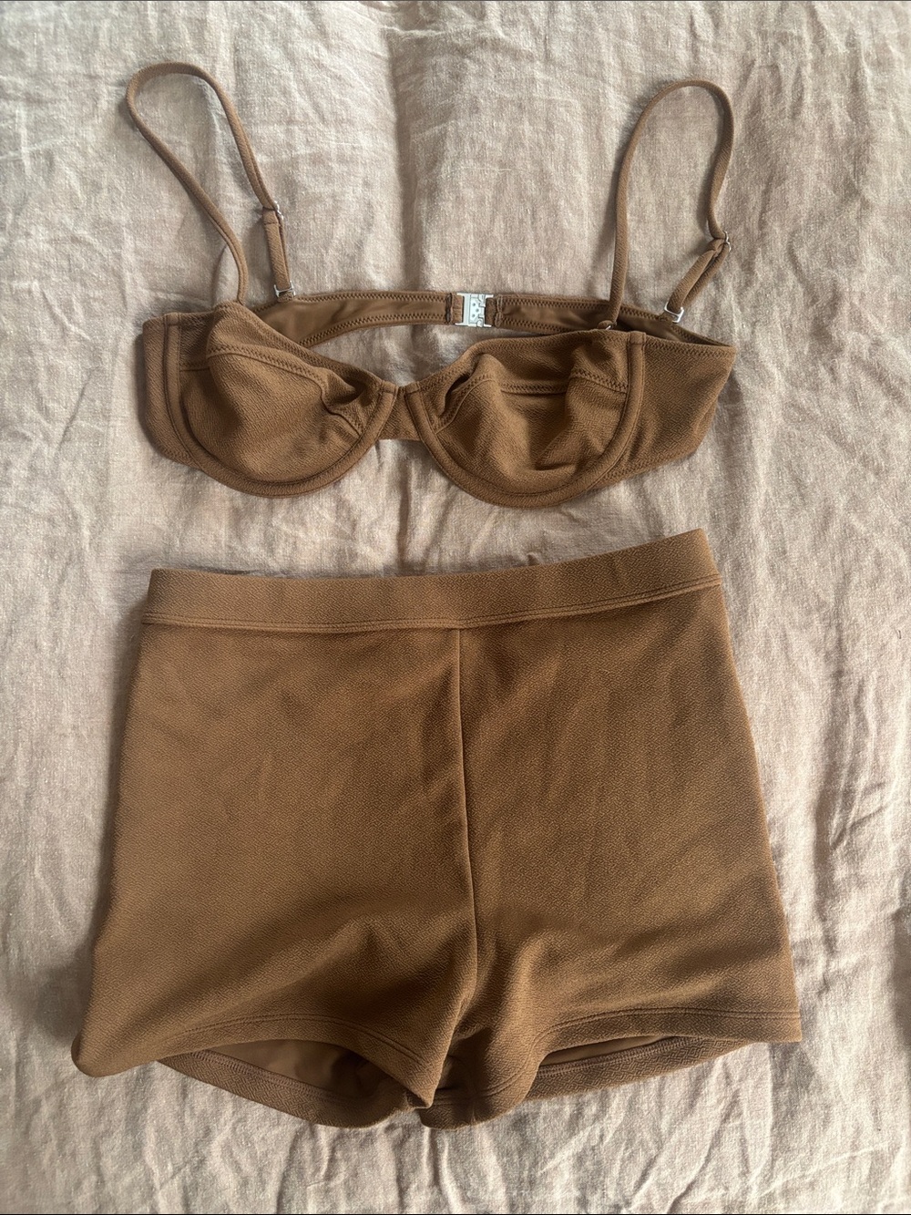 TJ Swim Australia Brown Swimsuit Sz M